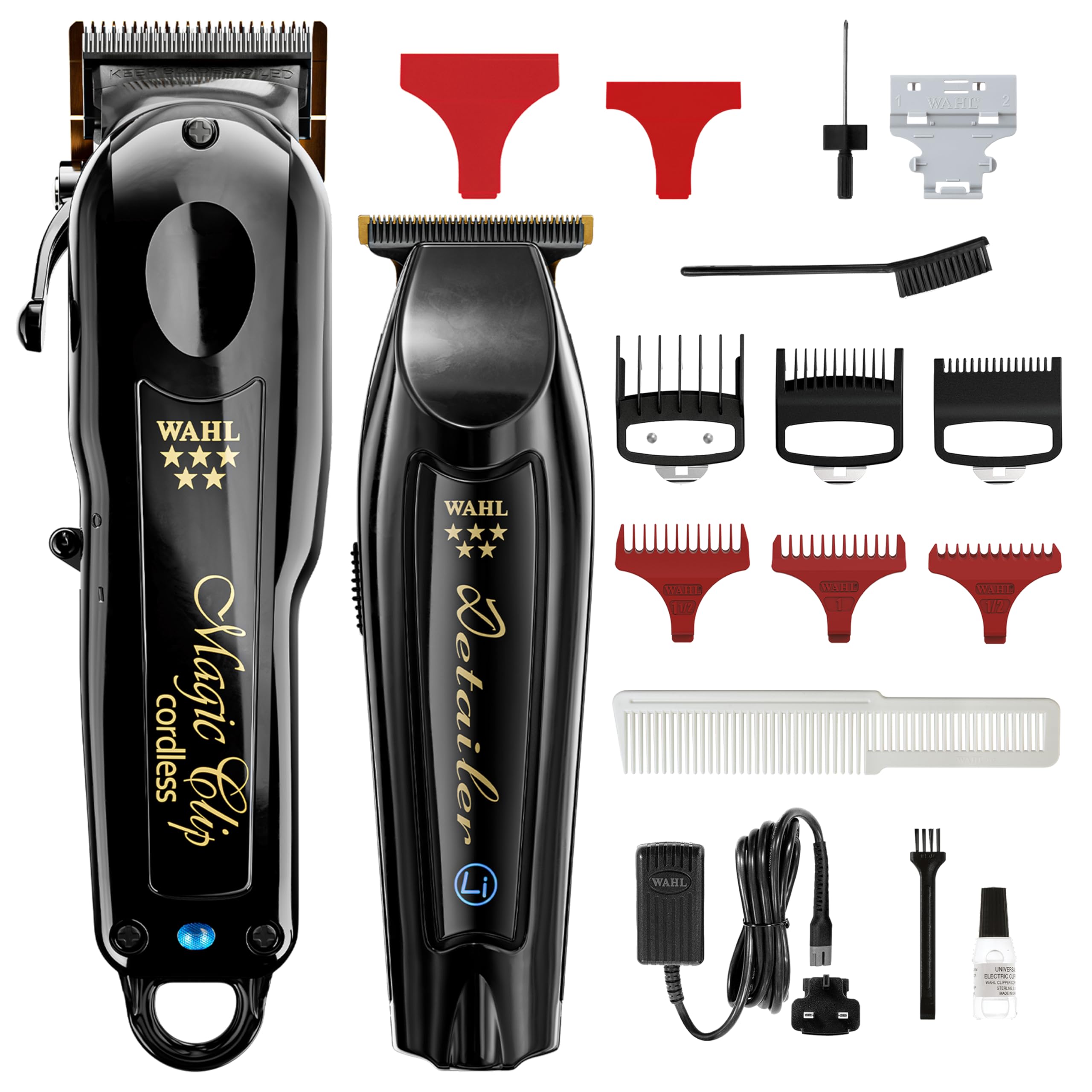 Wahl Cordless Combo バリカンキット Wahl Cordless Barber Combo™ Clipper & Trimmer Bundle, Titanium